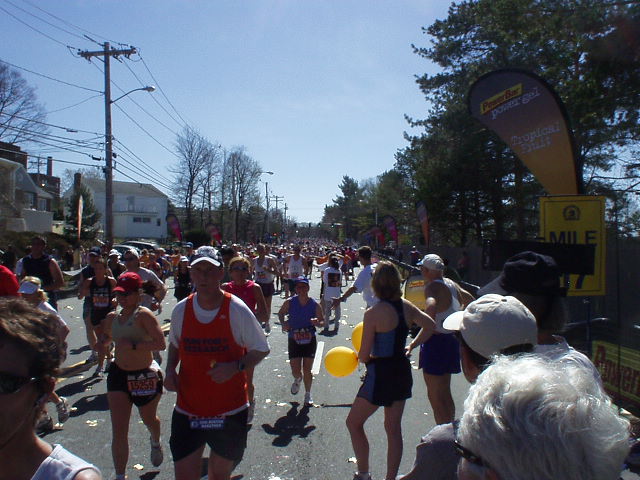 boston marathon. At the Boston Marathon,