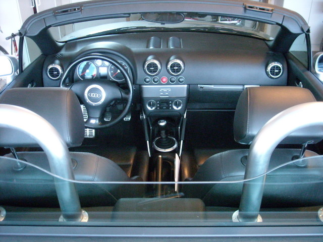The avant garde interior of the Audi TT. In terms of luggage space,