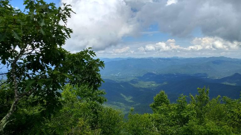 The view in the distance from Albert Mountain. The view in the distance from Albert Mountain.