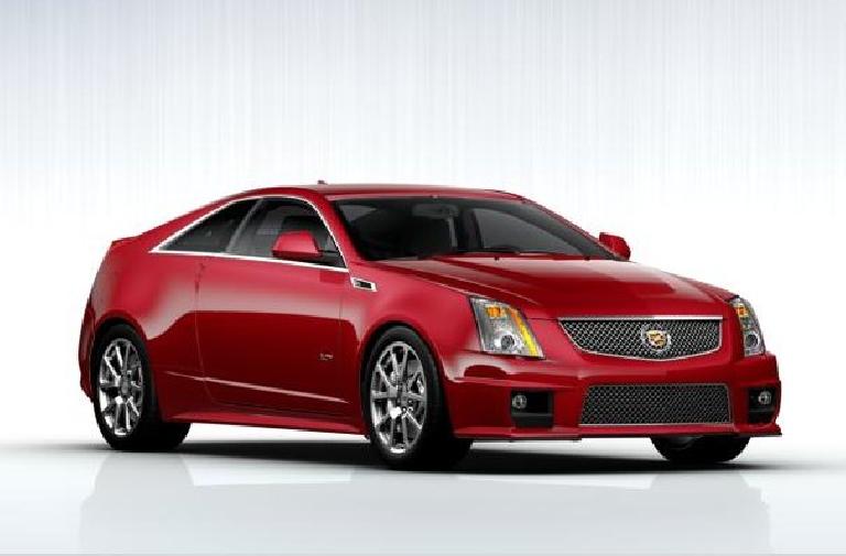 A Cadillac CTS-V coupe with 556 horsepower like the one we test drove at the Denver International Auto Show. A Cadillac CTS-V coupe with 556 horsepower like the one we test drove at the Denver International Auto Show.