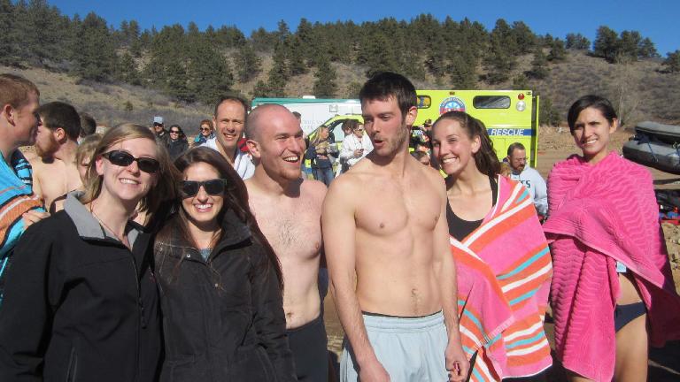 Kyla, Jaclyn, Kyle, Danielle, and Casey. Kyla and Jaclyn had come out to watch. Thumbnail