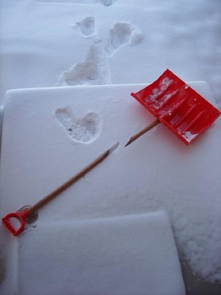 My new snow shovel had a six-year guarantee against breakage, but I broke it within two minutes! My new snow shovel had a six-year guarantee against breakage, but I broke it within two minutes!