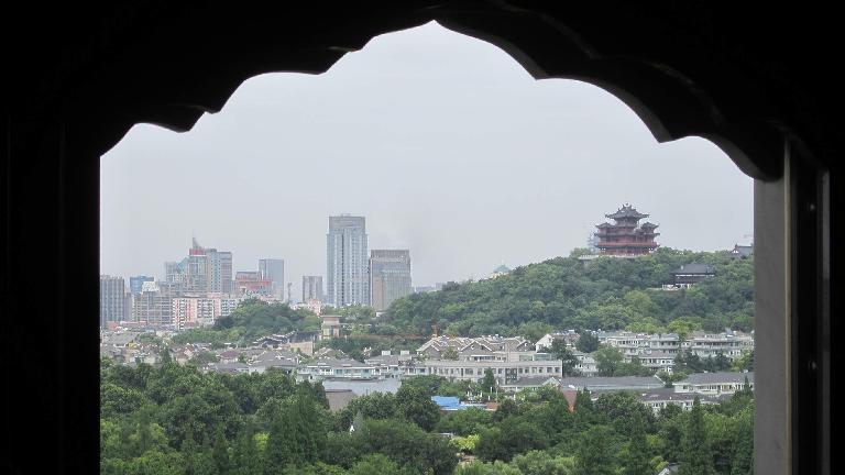 Pagoda on a hill as see from the Leifeng Tower. Pagoda on a hill as see from the Leifeng Tower.