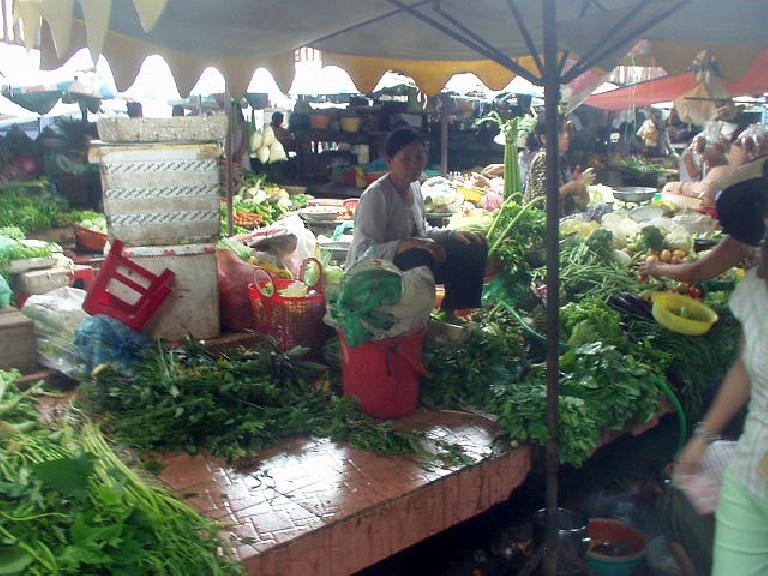 Farmers market in District 1. Farmers market in District 1.