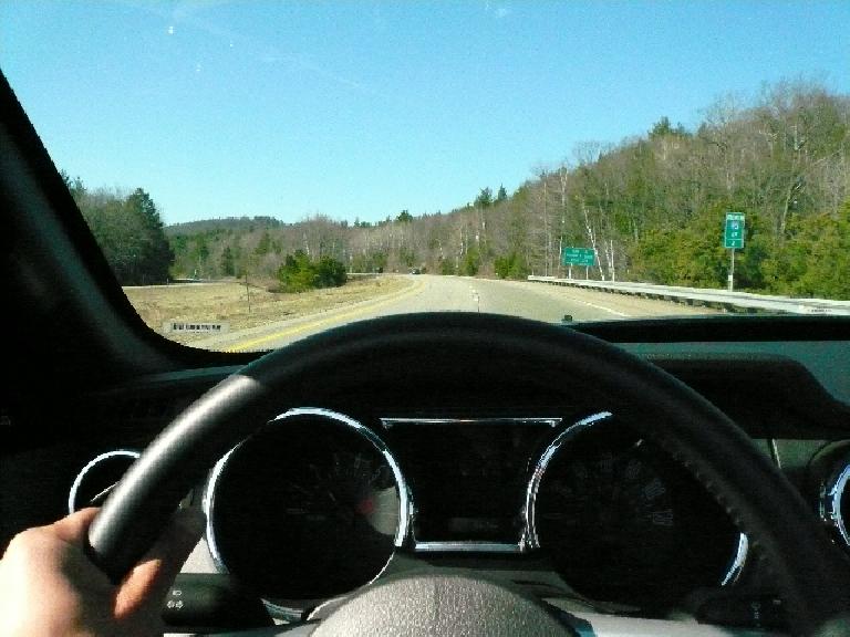 Even the interstate highways in New Hampshire are scenic. This is Highway 93 north of Manchester. Even the interstate highways in New Hampshire are scenic. This is Highway 93 north of Manchester.
