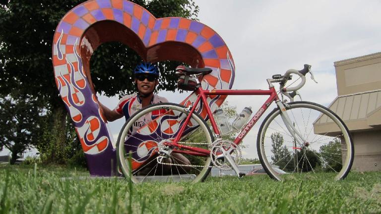 In Loveland with my beloved bicycle. In Loveland with my beloved bicycle.