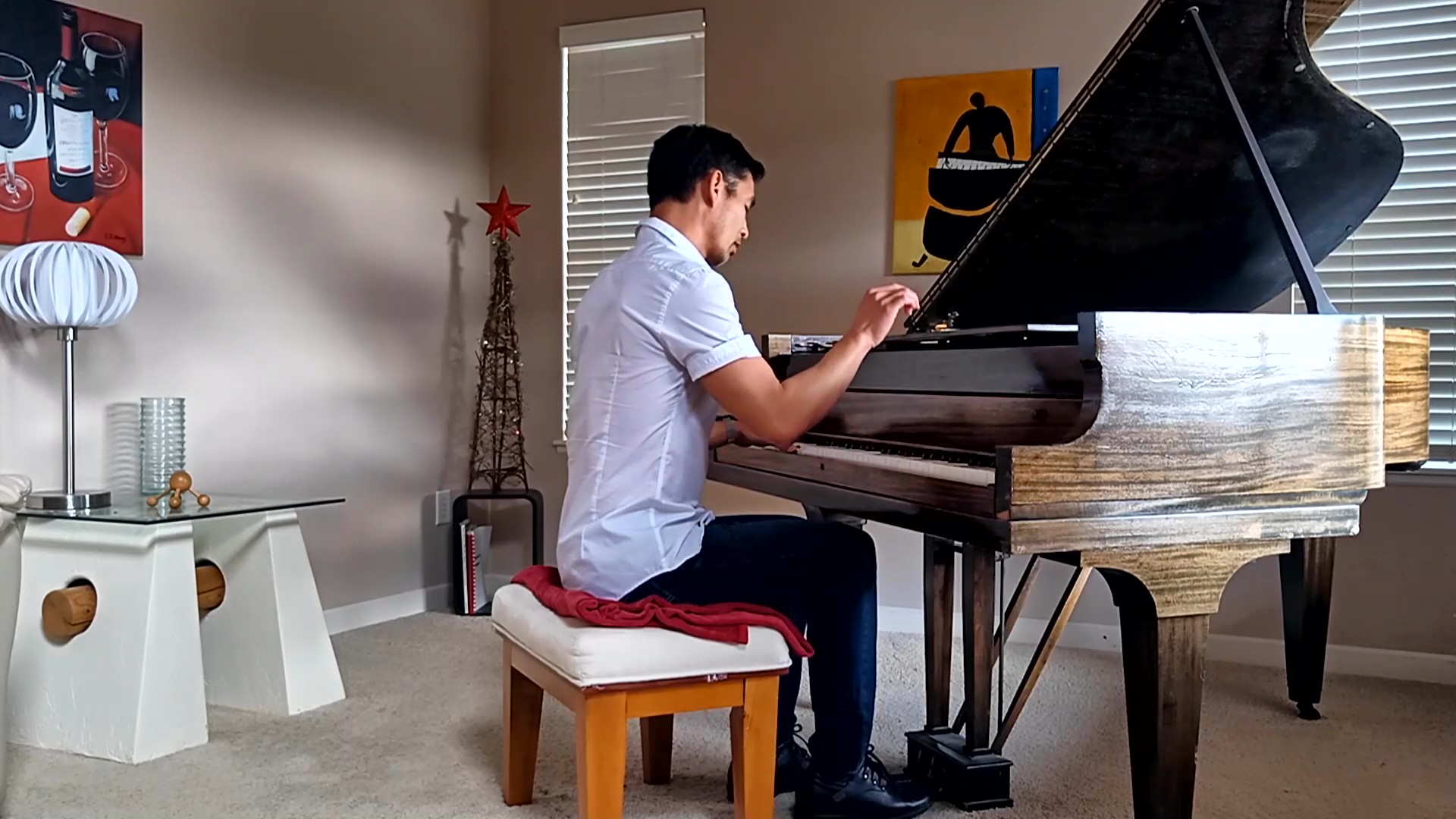 Felix Wong playing Jim Brickman's "All I Ever Wanted" on the piano.