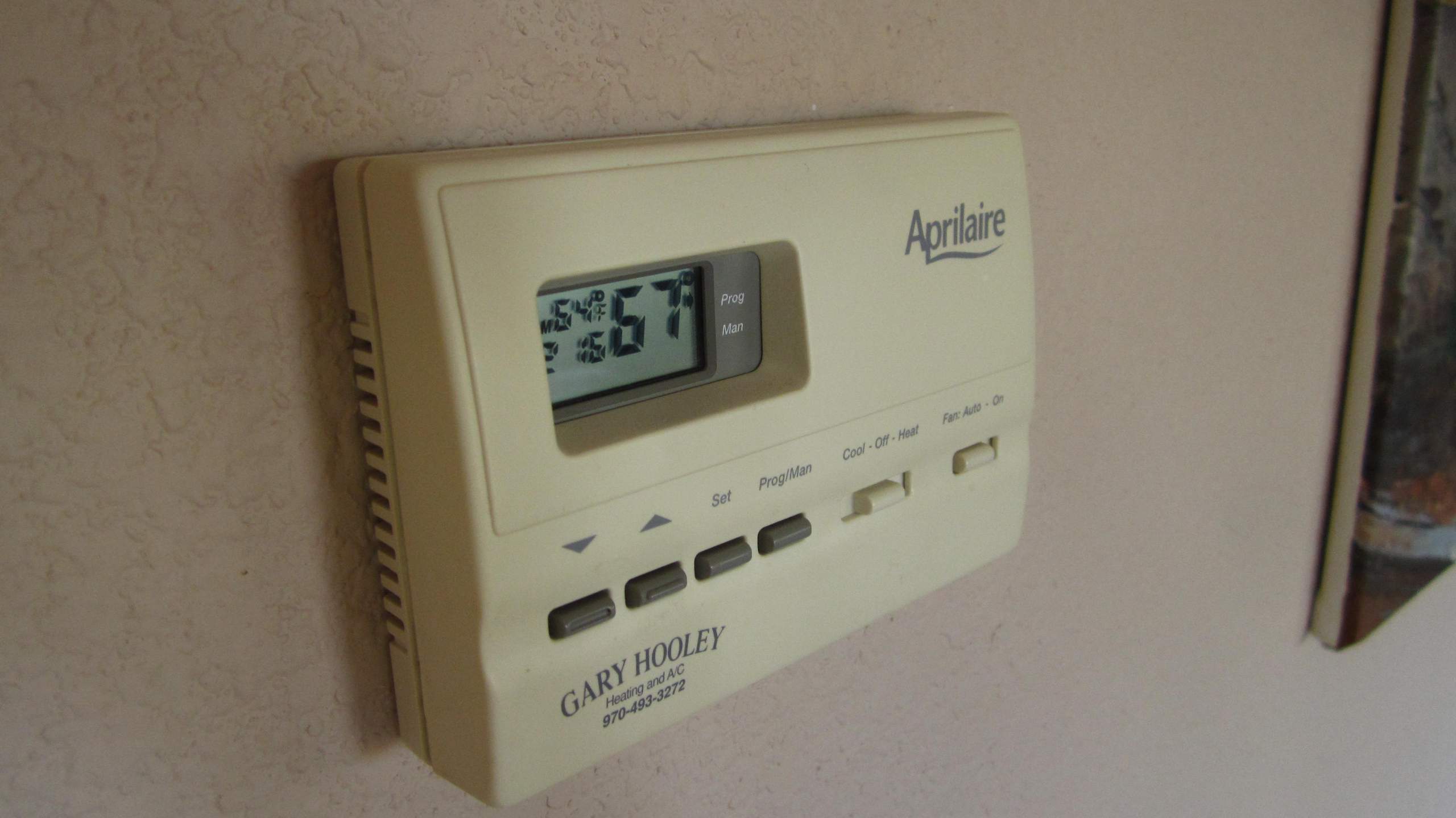 Aprilaire thermostat.