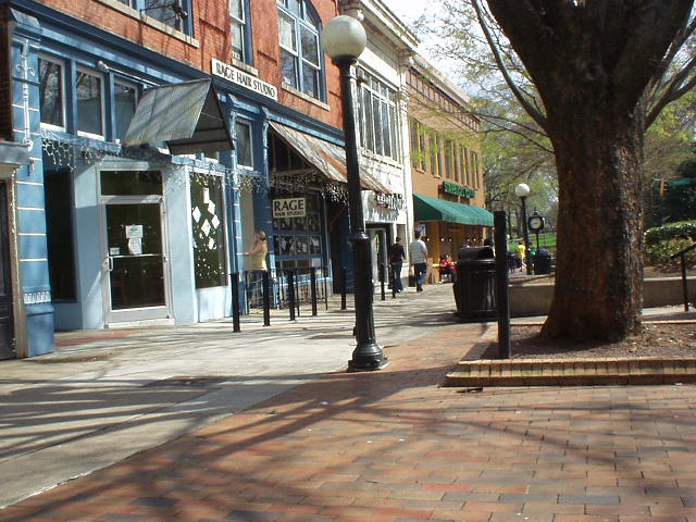 A view of downtown College Street.