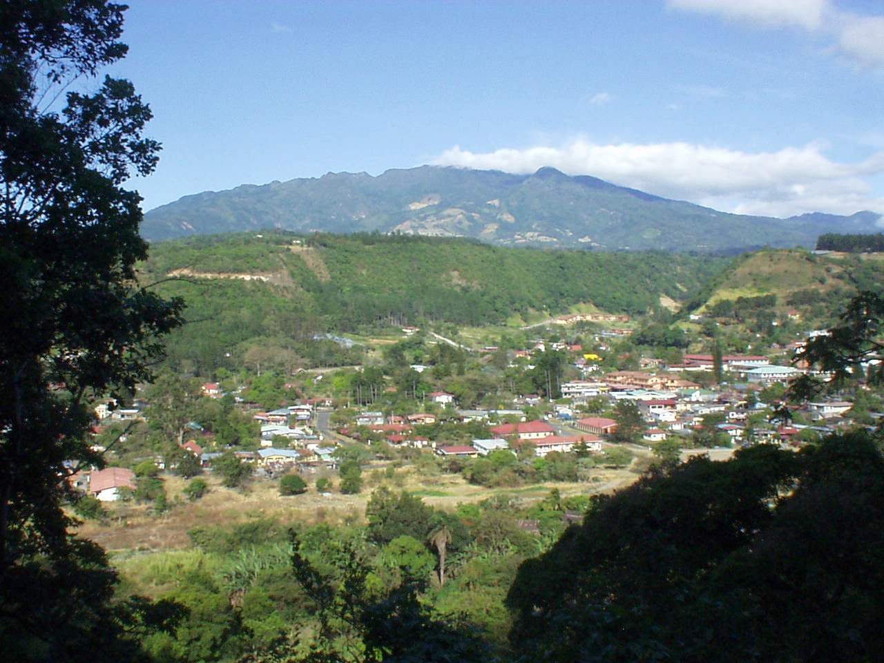 Overhead shot of Boquete from the road I ran on.