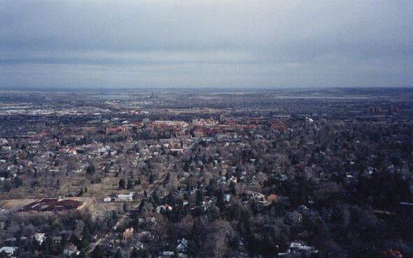 Nice view of Boulder from a nearby lookout point.