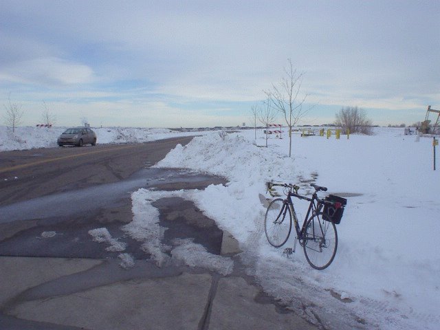 Bring out the bike to the plowed sections!