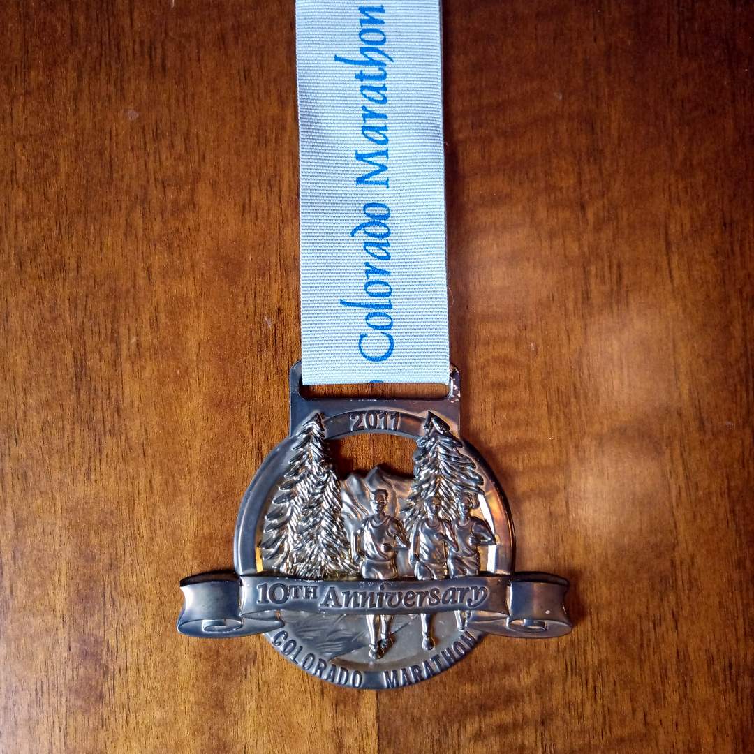 medal for Colorado Marathon, 2011, 10th Anniversary