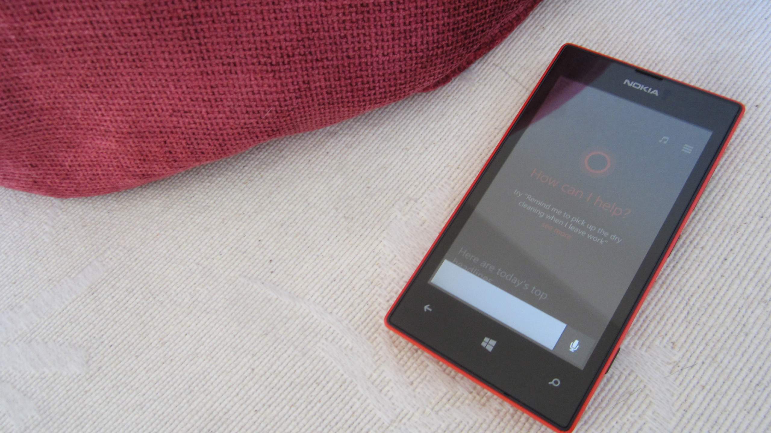 Cortana on my Nokia Lumia 520!