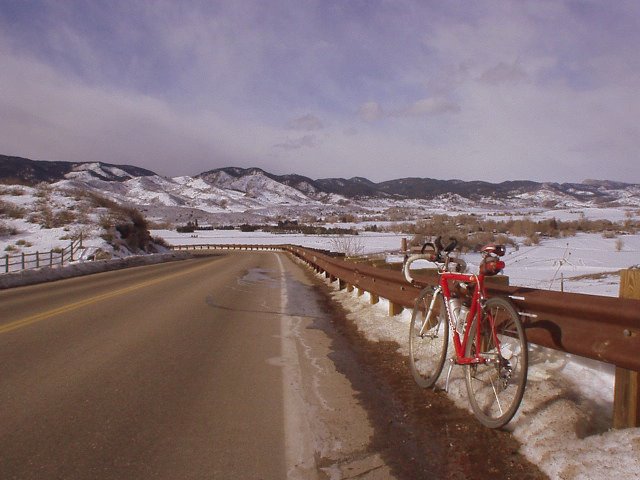 Belying all of the snow was a beautiful January day for cycling in Fort Collins!