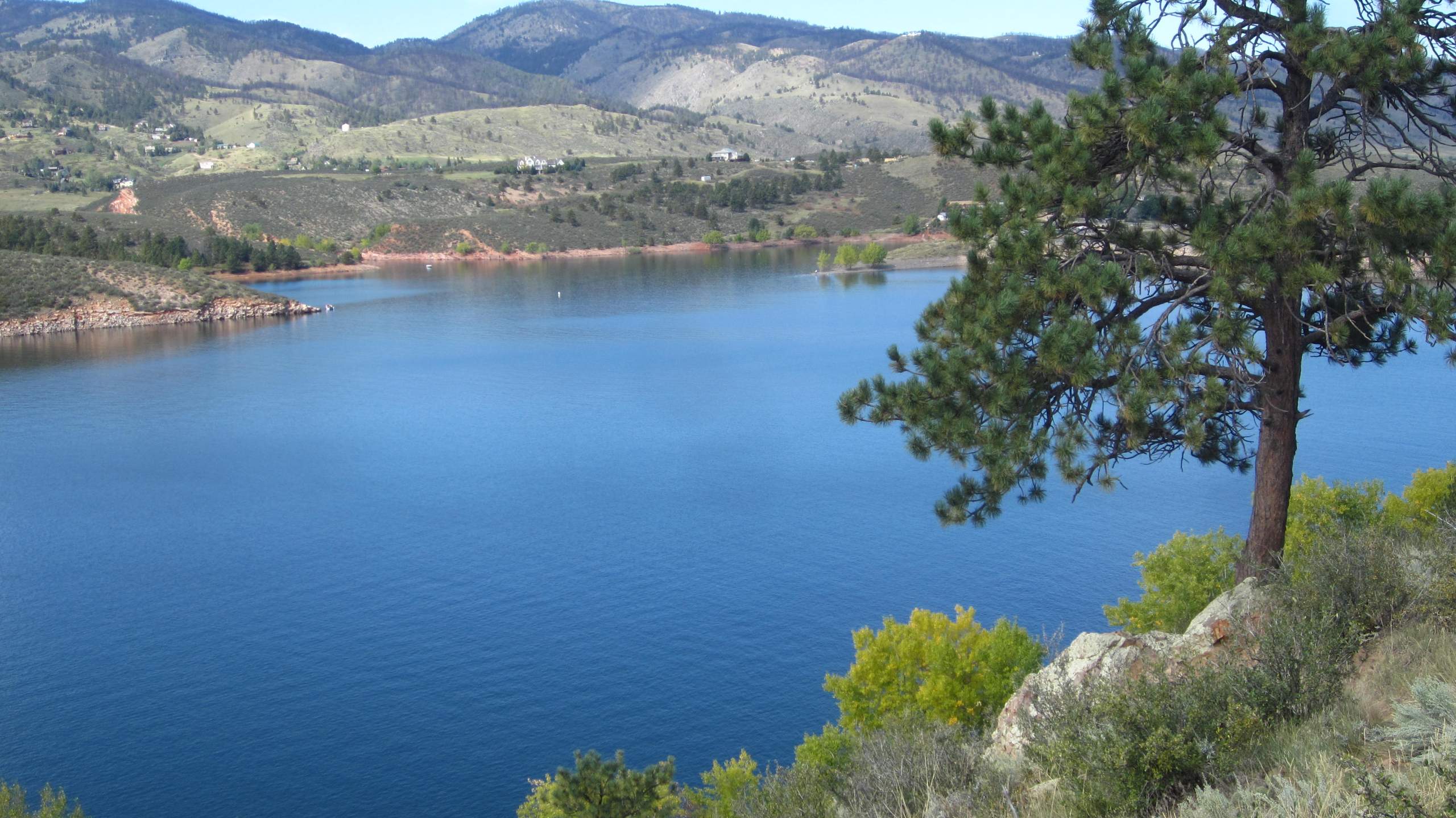 Fall colors are starting to show at the Horsetooth Reservoir.
