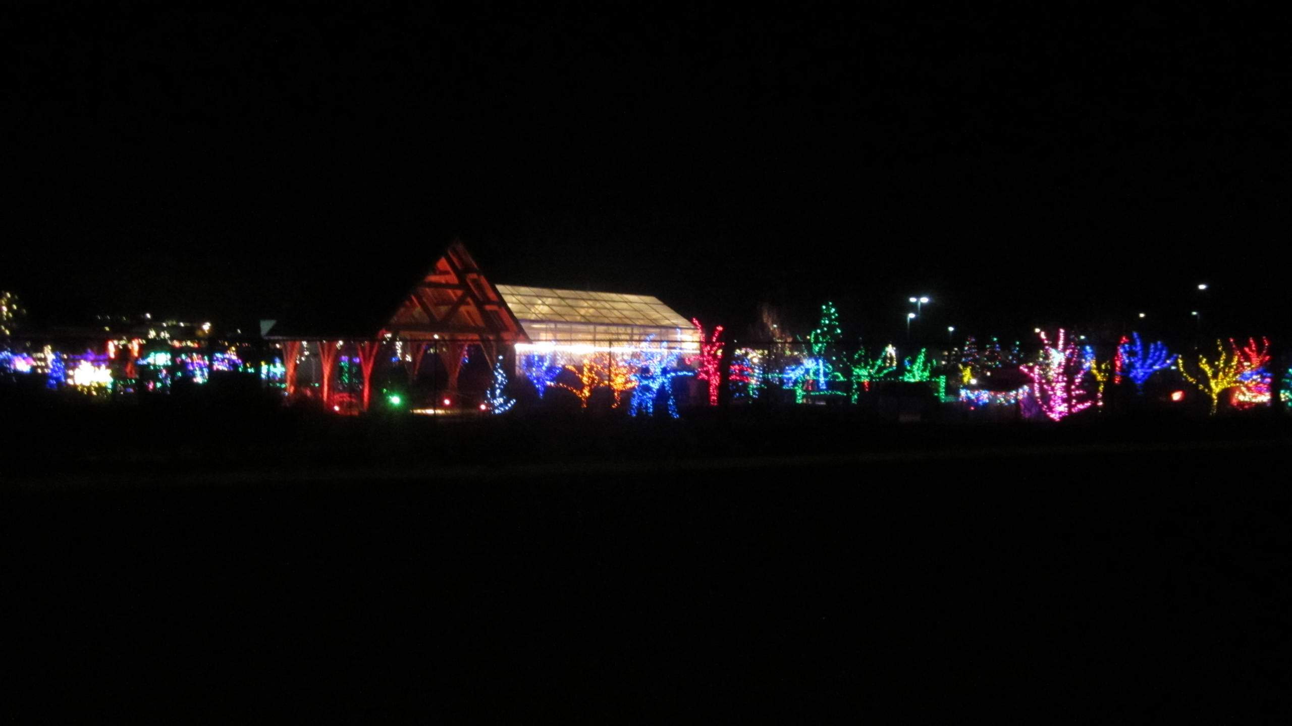 The Gardens at Spring Creek, as seen during the Fort Collins Running Club's Holiday Lights Run.