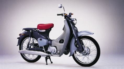 Honda Super Cub motorbike.