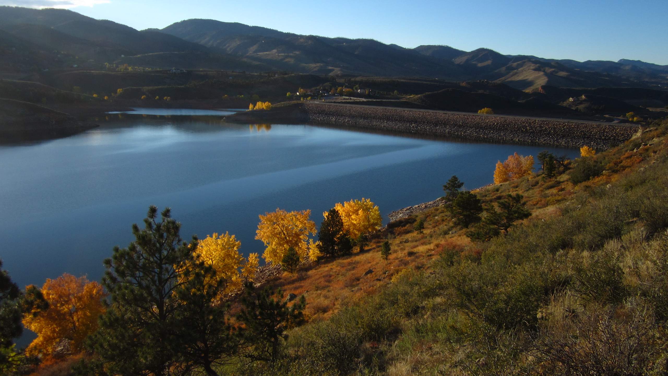 The Horsetooth Reservoir west of Fort Collins in all its fall glory.