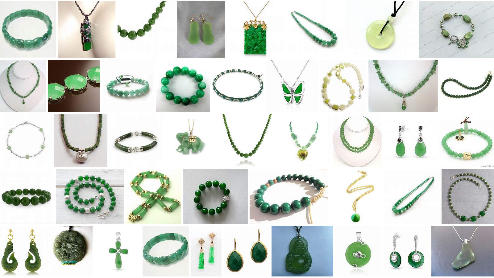 Jade jewelry (photo from a Bing image search).
