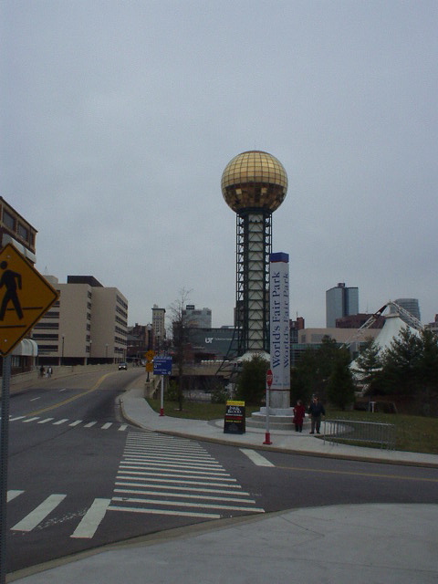 If you find yourself in Knoxville and looking for downtown, just look for the World's Fair Park Sunsphere.