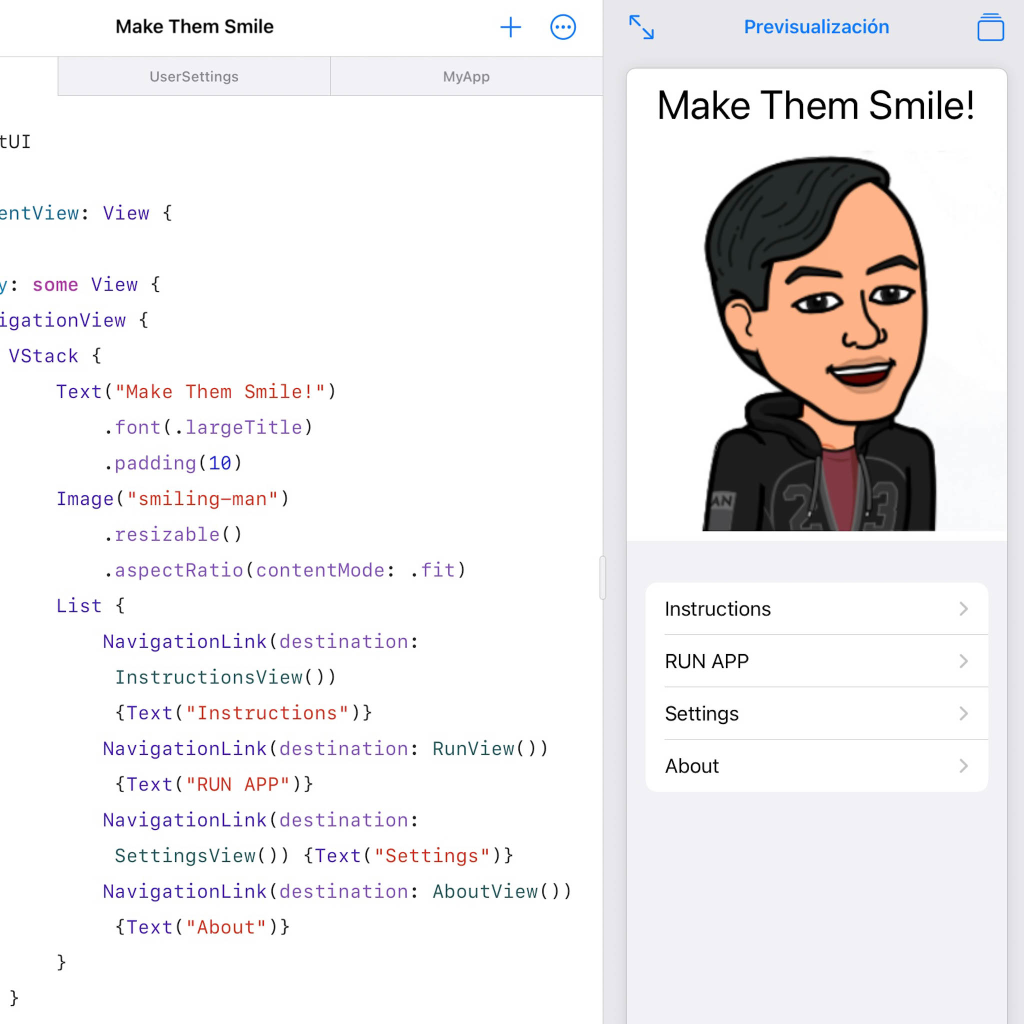 Make Them Smile!, my first attempt to make a publishable iOS app.