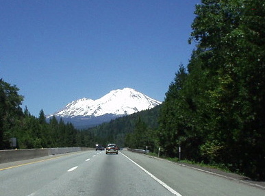 One really gets a good sense of how colossal Mt. Shasta is while driving towards it north of Redding along I-5.