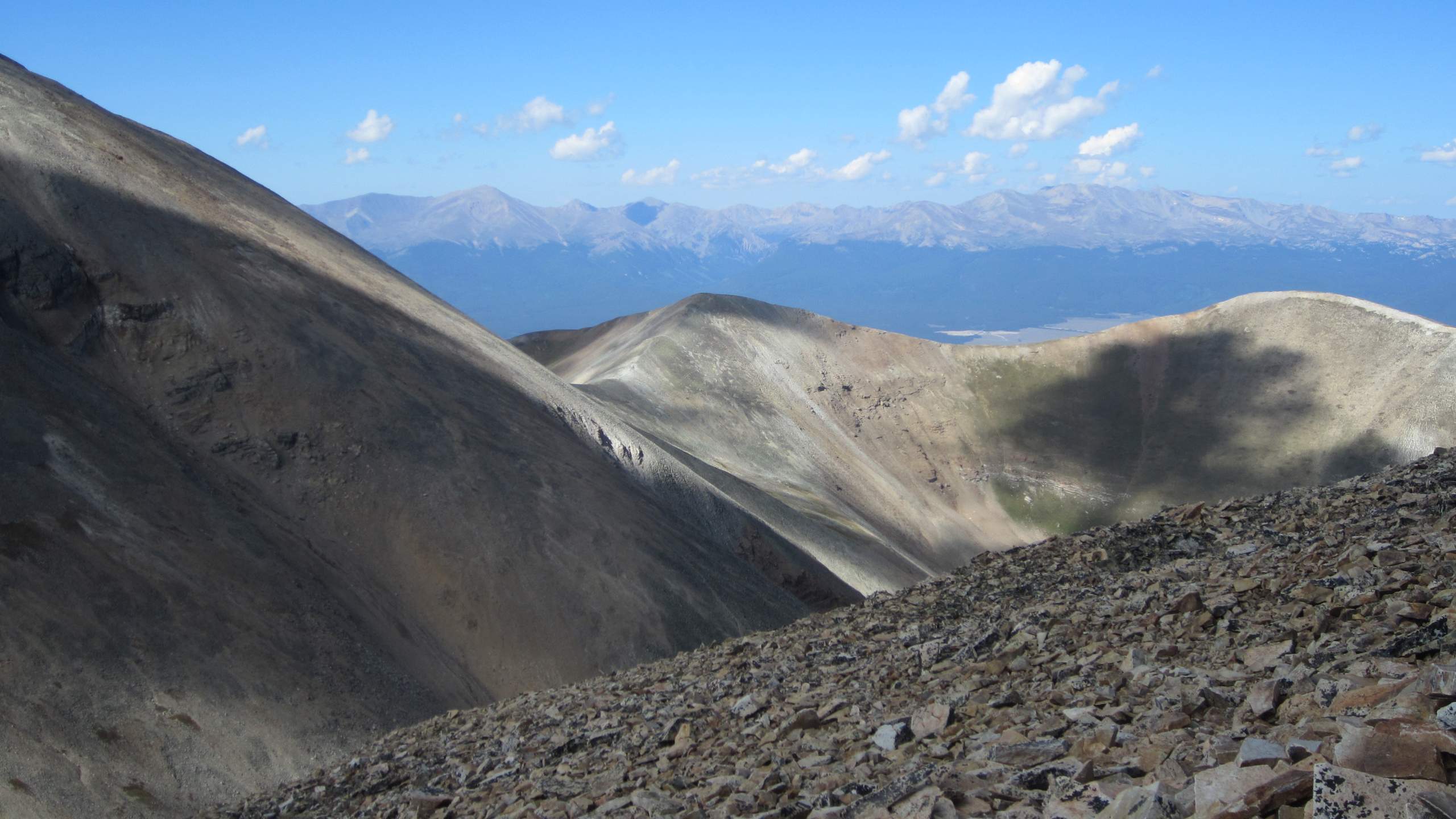 Mountains in the distance.