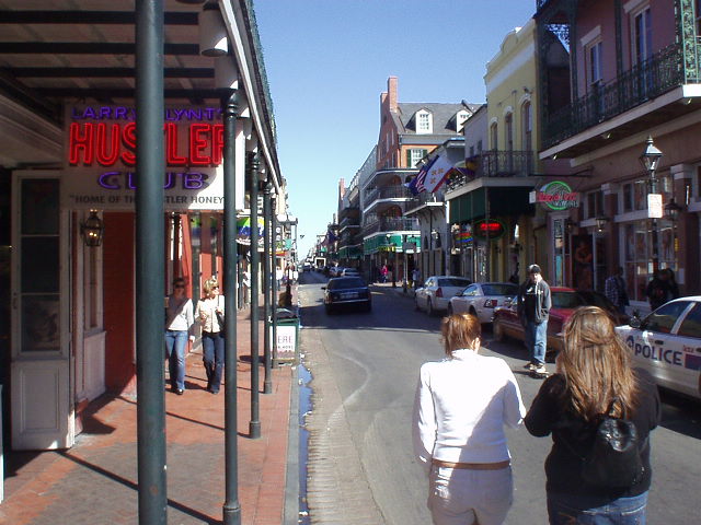 Along Bourbon St., there were many strip clubs and adult-only venues that (so I hear) have been doing fantastic after Katrina, with all of the National Guardsmen and construction workers in town.