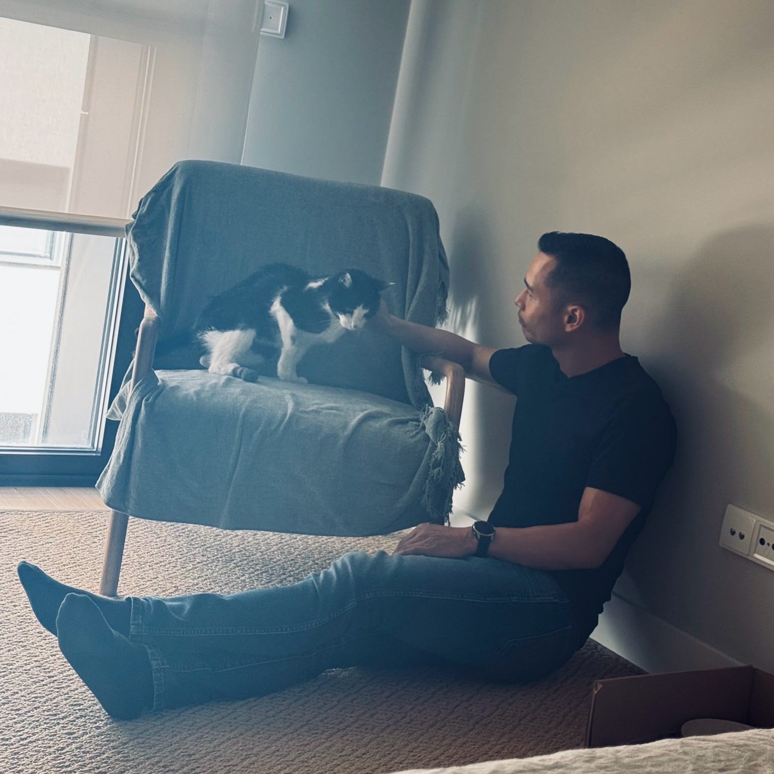 This was one of the last days Oreo was able to jump onto this chair that he loved napping on. This was one of the last days Oreo was able to jump onto this chair that he loved napping on.