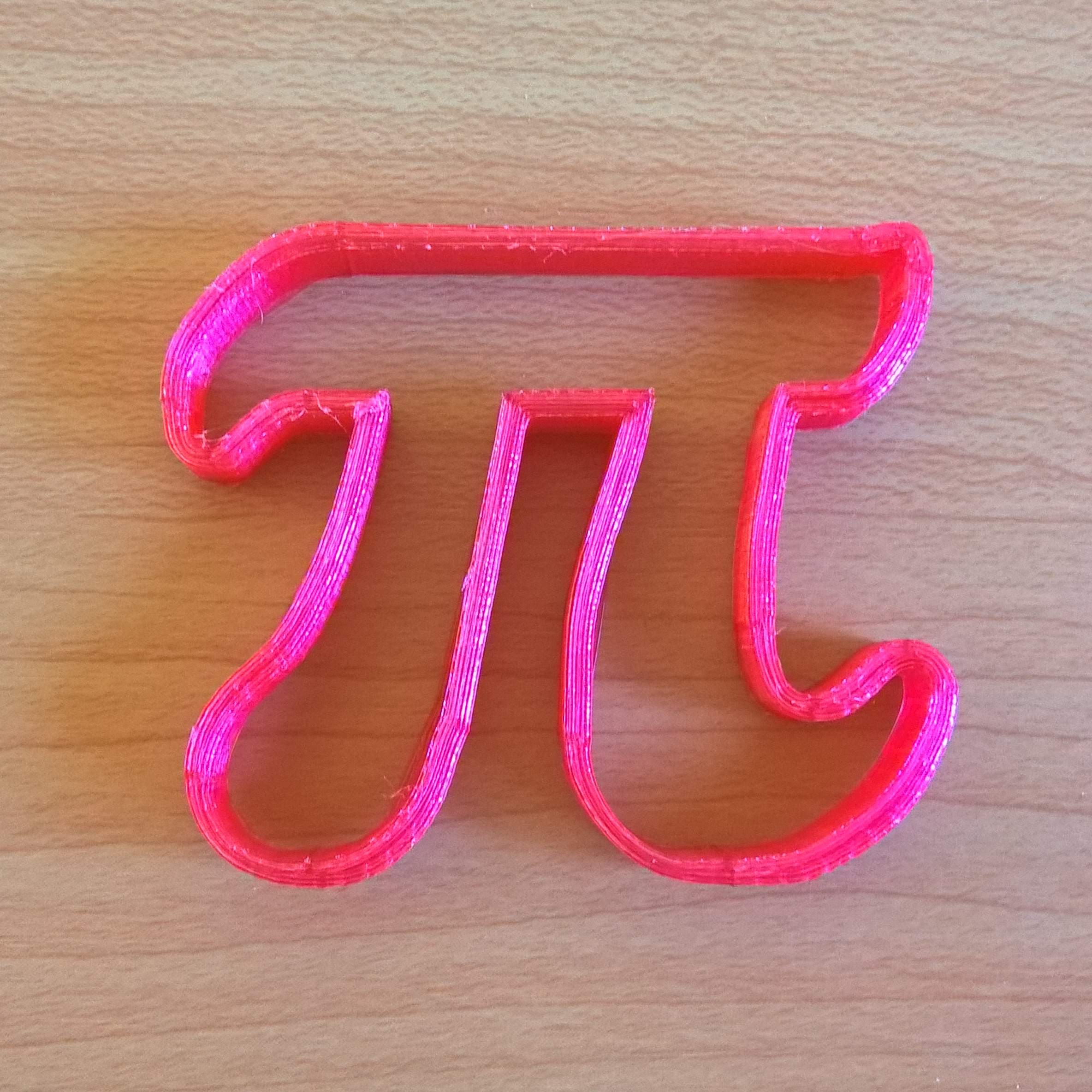 red pi cookie cutter, 3D printed