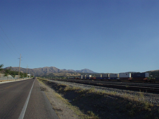 You can see how barren the foothills were past the Union Pacific railroad.  During the summer it gets hot (90s) during the day but rather cold at night due to the desert environment.