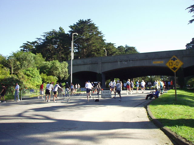 Another Sunday, another race in San Francisco.  This was the Rainbow Falls 5k run in Golden Gate Park, which I arrived at in just the nick of time.