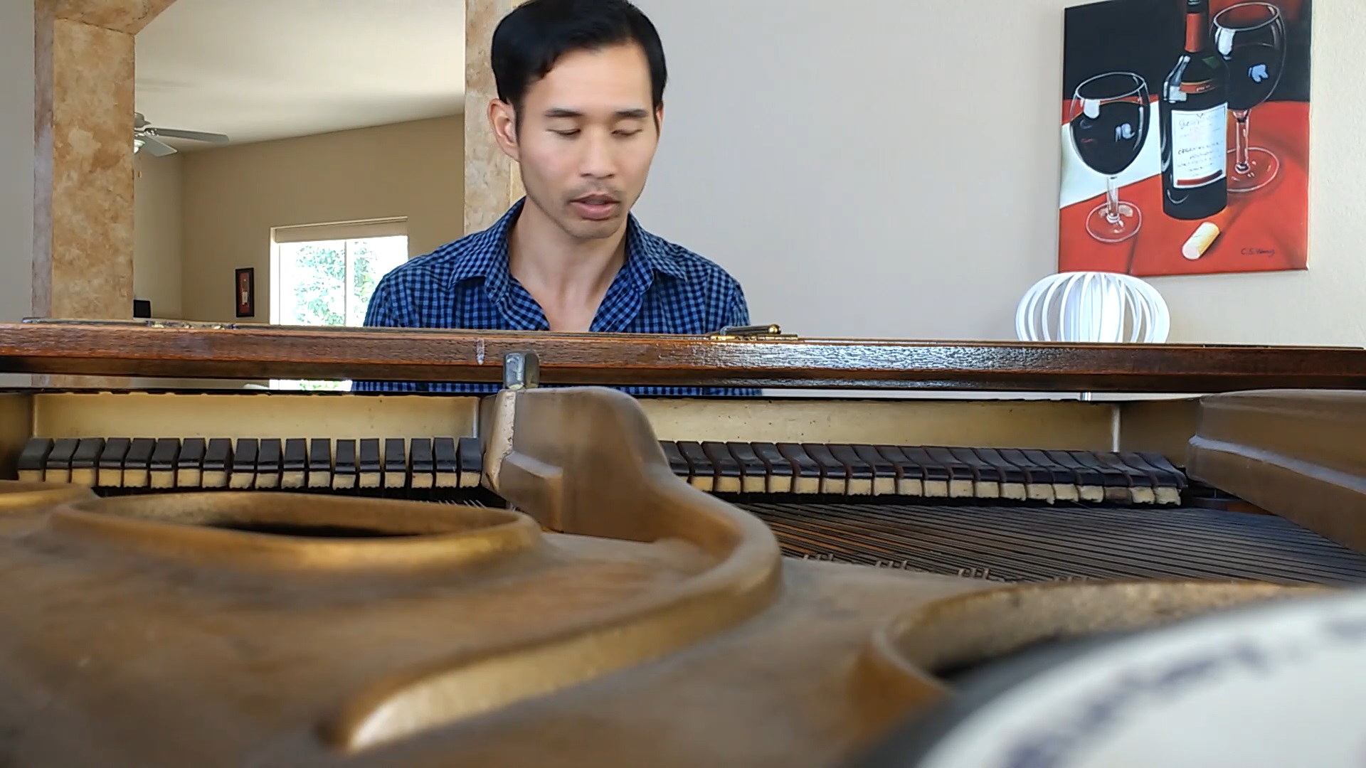 Felix Wong playing a piano cover of David Lanz's "Return to the Heart."