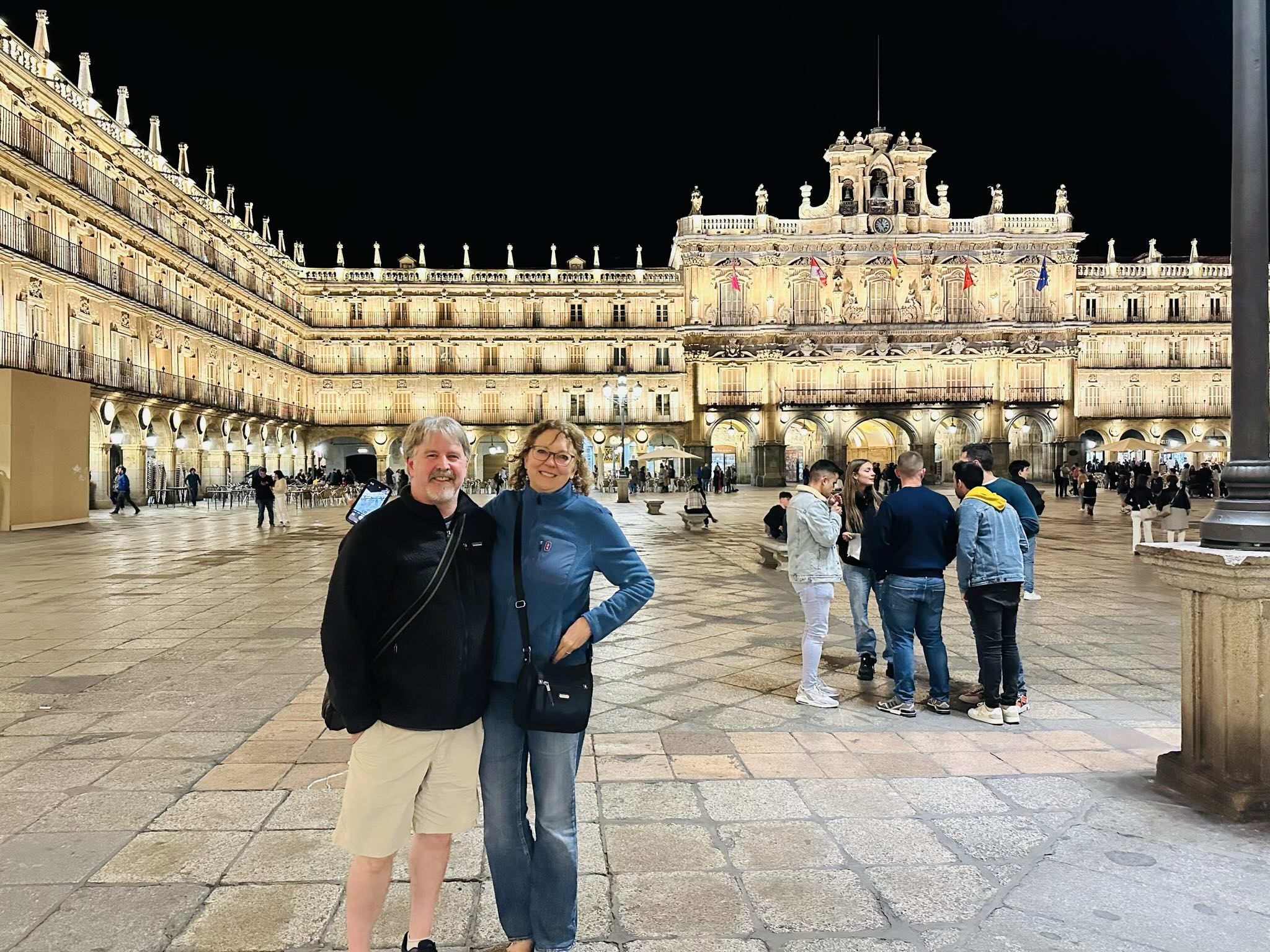 Scott and Karla at the Plaza Mayor in Salamanca.