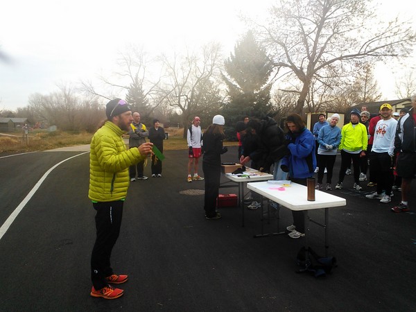 Nick awarding ribbons at the Spring Park 6k.