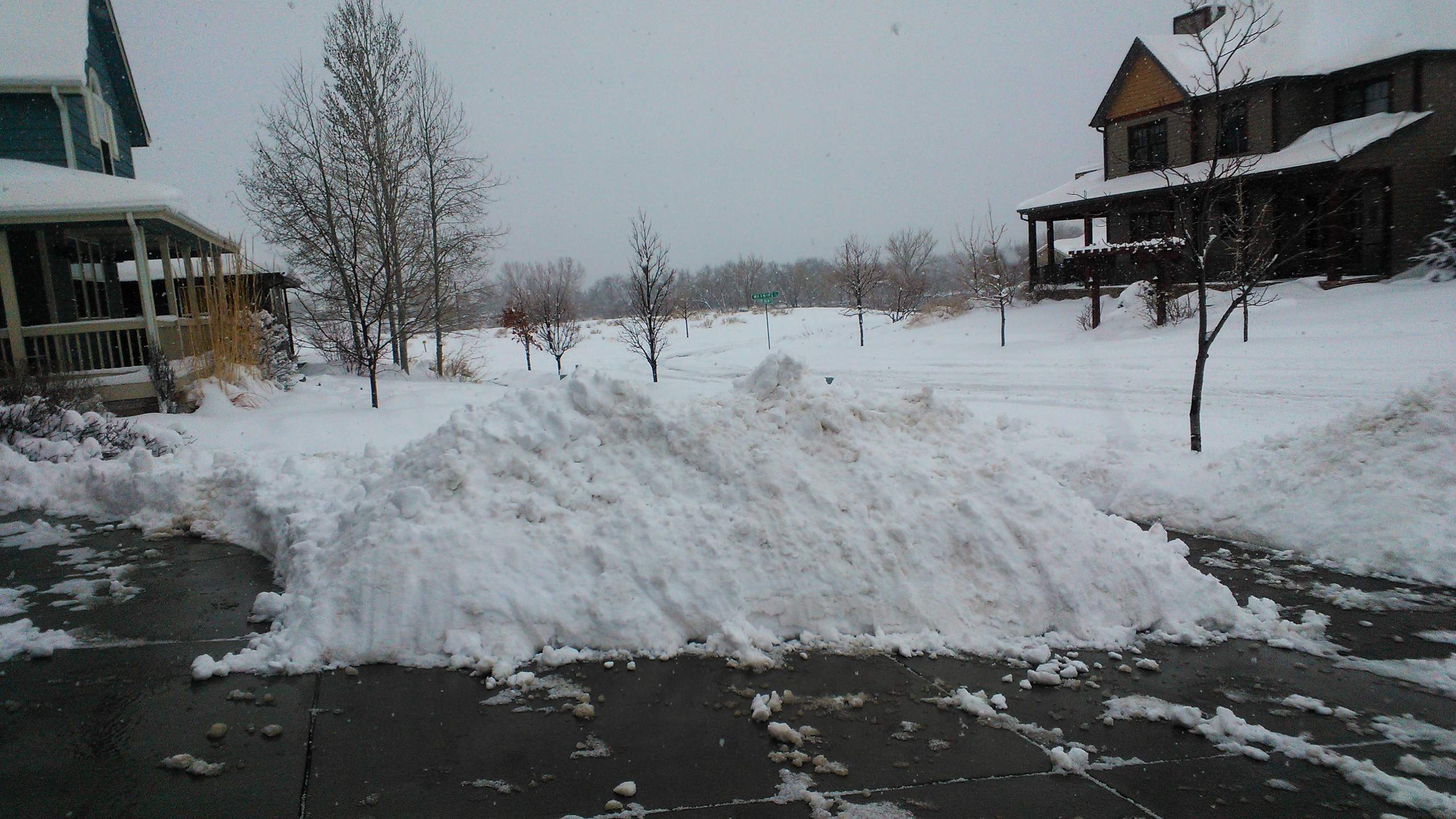 Day 3: "There's almost no more room to put all this snow!" exclaimed my neighbor.