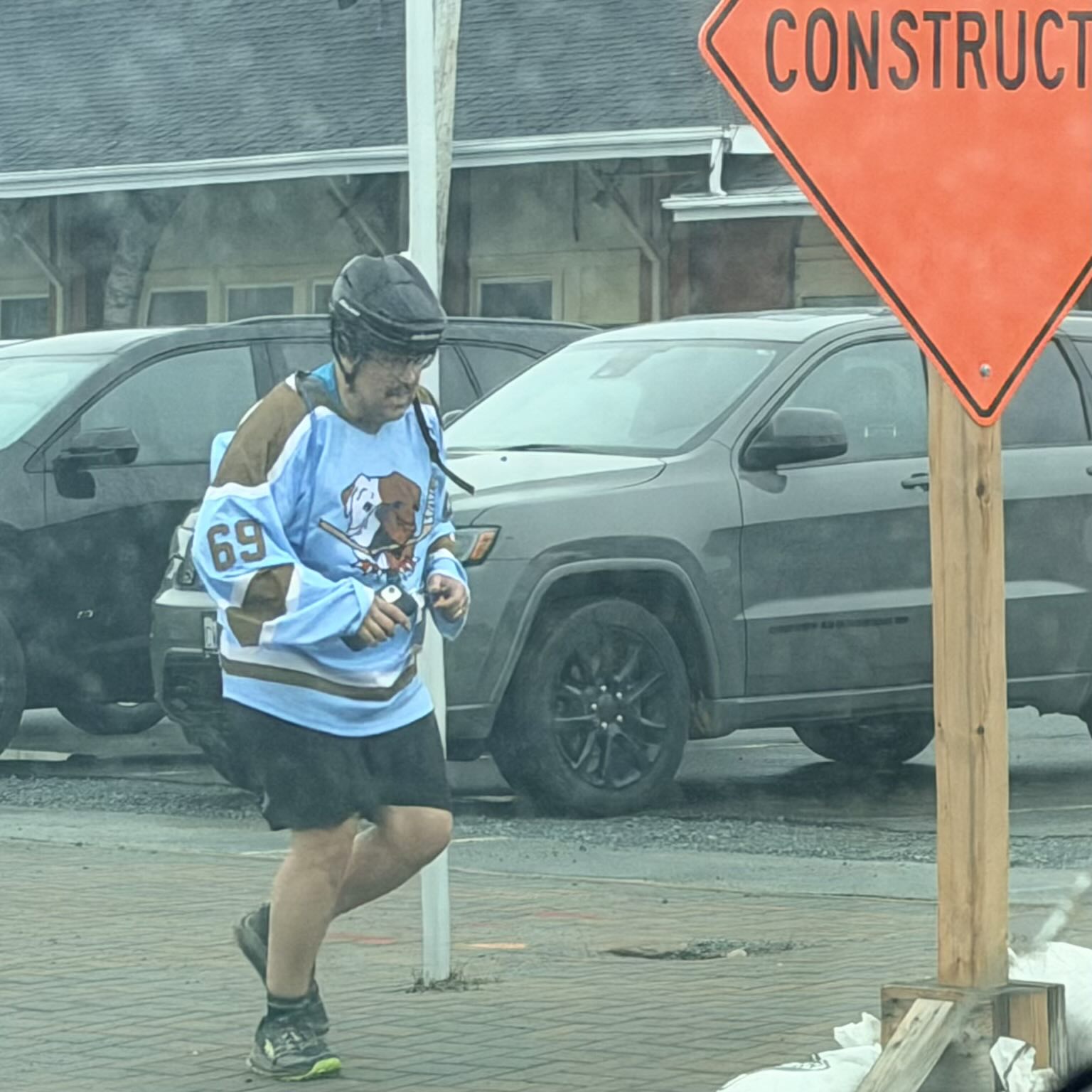 We saw this person dressed up as Shoresy, a fictional character in the hit the hit Canadian comedy series of the same name that has deep-rooted connection to Sudbury.