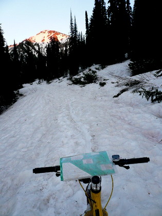 [Day 3] The first night in Montana had over two miles of snow.  Hike-a-bike time.