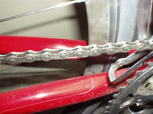 soaking bike chain