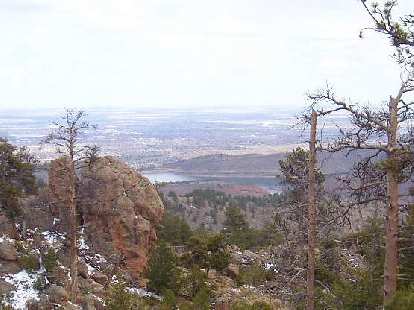 Great view of the Horsetooth Reservoir and Fort Collins below. Great view of the Horsetooth Reservoir and Fort Collins below.