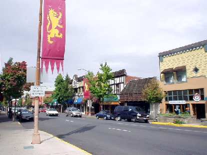 In downtown Ashland, there were Shakespeare signs everywhere since this is the where the famous Shakespeare Festival is located.