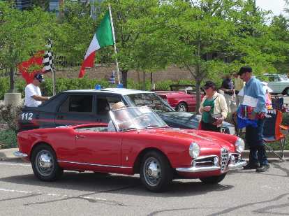 An Alfa Romeo Guillieta Spider from the 1960s. 