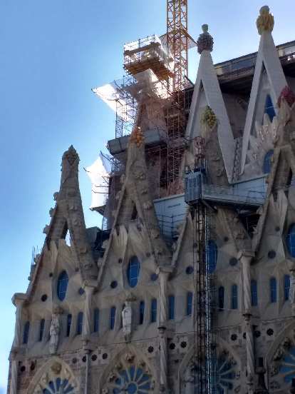 The rooftops of La Sagrada Familia.