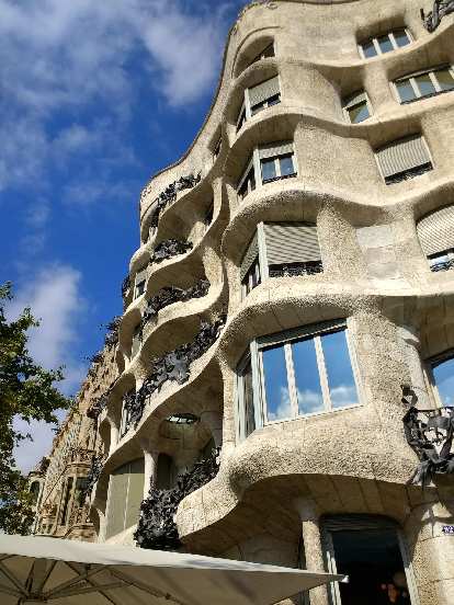 Casa Milà in Barcelona was the last private residence designed by architect Antoni Gaudí.