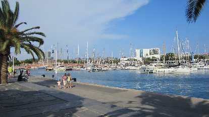 Harbor in Barcelona. Harbor in Barcelona.