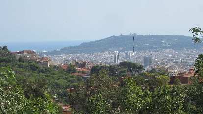View of Barcelona from near Parc Creuta del Coll. View of Barcelona from near Parc Creuta del Coll.