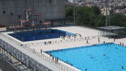 The diving and swimming area from the 1992 Olympic Games.