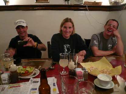 Later that night, we had dinner in Santa Fe at Maria's Mexican Restaurant. Here's Eddie, Celeste, and Scott. Later that night, we had dinner in Santa Fe at Maria's Mexican Restaurant. Here's Eddie, Celeste, and Scott.