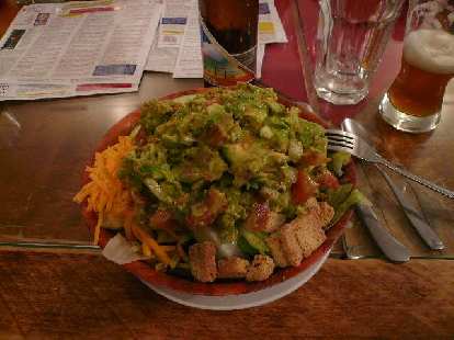 I had this salad with a ton of guacamole.  Yum!